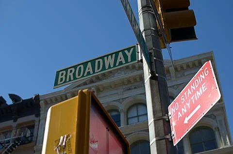 Broadway Street Sign Stock Photos
