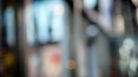 Broadway's lights reflected Video stock 37459069