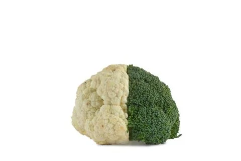 Broccoli and Cauliflower. Brain shape Stock Photos