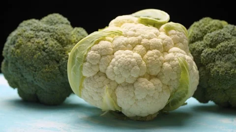 Broccoli and cauliflower Stock Footage 140399314