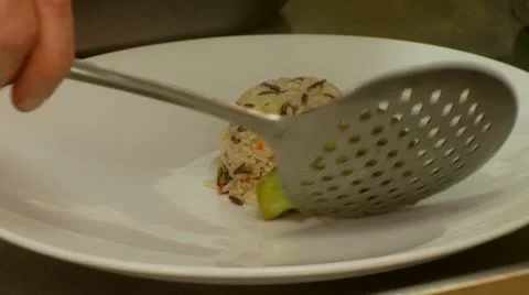 Broccoli and Rice Stock Footage 9493386