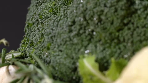 Broccoli cabbage close up Video stock 101209691