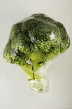 Broccoli cabbage in a plastic bag Foto stock