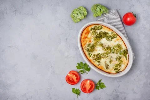 Broccoli casserole Stock Photos