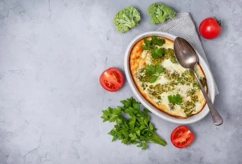 Broccoli casserole Stock Photos