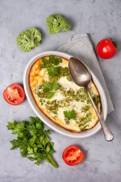 Broccoli casserole Stock Photos