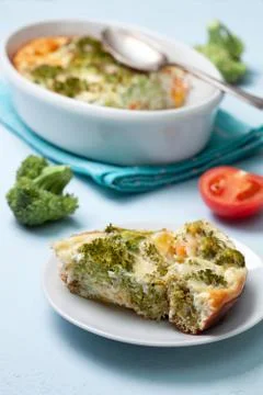 Broccoli casserole Stock Photos