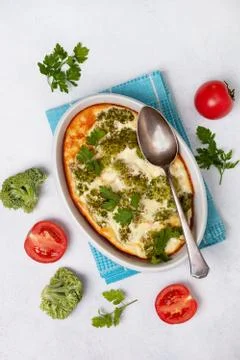 Broccoli casserole Stock Photos