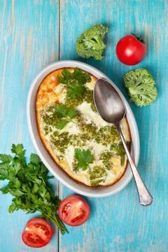 Broccoli casserole Stock Photos