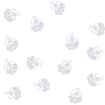 Broccoli character glyph seamless pattern Stock Illustration