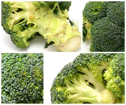 Broccoli colage Fotos de archivo