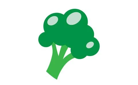 Broccoli design isolated on white background EPS 10. Stock Illustration