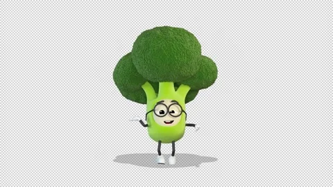 Broccoli dipping dancing 库存影片 167911620