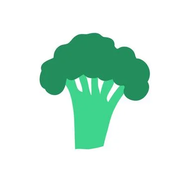 Broccoli doodle style vector element. handdraw illustration Stock Illustration
