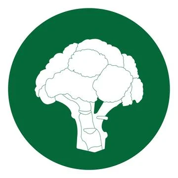 Broccoli icon Stock Illustration