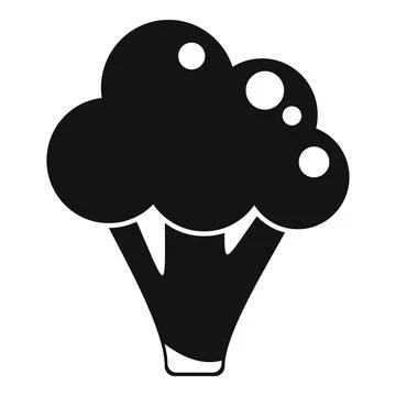 Broccoli icon simple vector. Vegetable cabbage Ilustración de archivo