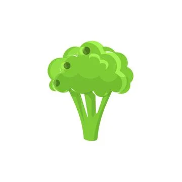 Broccoli Icon vector. Broccoli vegetable fresh farm healthy food Stock Illustration