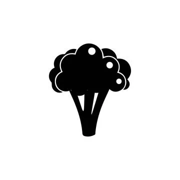 Broccoli icon vector, filled flat sign, solid pictogram Stock Illustration