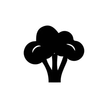 Broccoli icon vector, filled flat sign, solid pictogram Stock Illustration