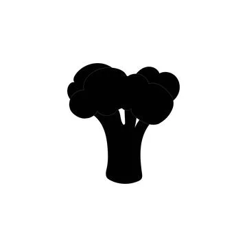 Broccoli icon vector, filled flat sign, solid pictogram Stock Illustration
