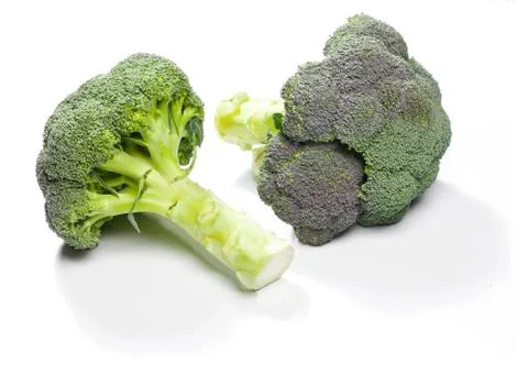 Broccoli isolated on white background Stock Photos