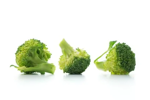 Broccoli isolated on white background Stock Photos