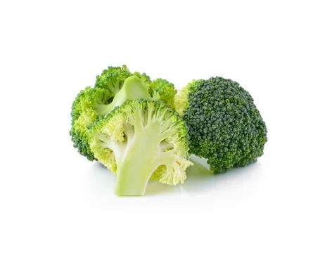 Broccoli isolated on white background Stock Photos