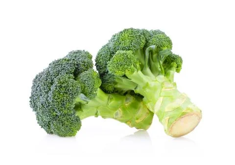 Broccoli isolated on white background Stock Photos