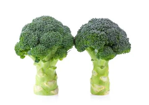 Broccoli isolated on white background Stock Photos