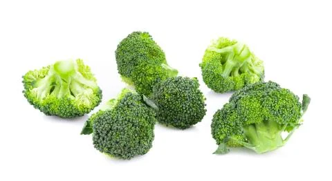 Broccoli isolated on white background Photos