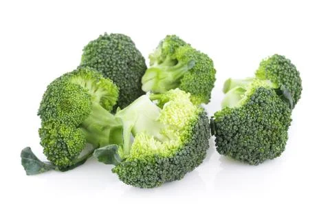 Broccoli isolated on white background 스톡 사진