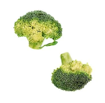 Broccoli isolated on white background Stock Photos