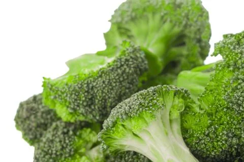 Broccoli Isolated from white Stock Photos
