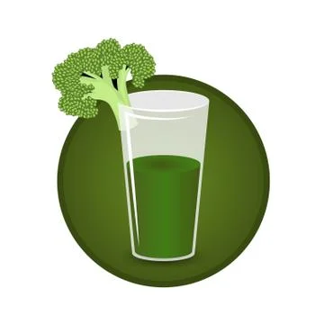 Broccoli juice Stock Illustration