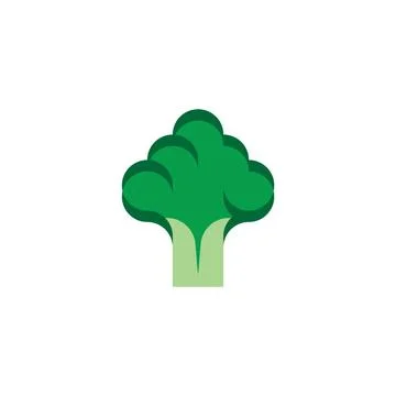 Broccoli logo icon vector symbol element Illustrazione stock