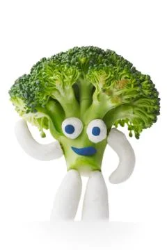 Broccoli mascot Stock Photos