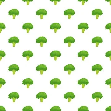 Broccoli pattern creating a healthy food background イラスト素材