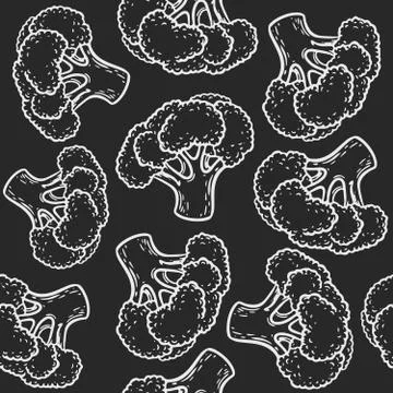 Broccoli pattern Stock Illustration