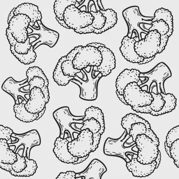 Broccoli pattern Stock Illustration
