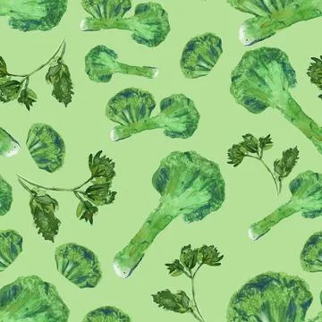 Broccoli pattern Stock Illustration