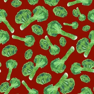 Broccoli pattern Stock Illustration
