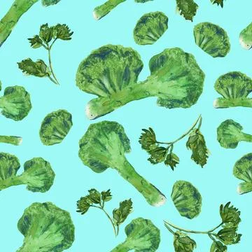 Broccoli pattern Stock Illustration