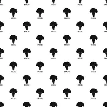 Broccoli pattern seamless Stock Illustration