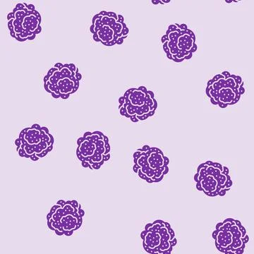 Broccoli plant glyph seamless pattern イラスト素材