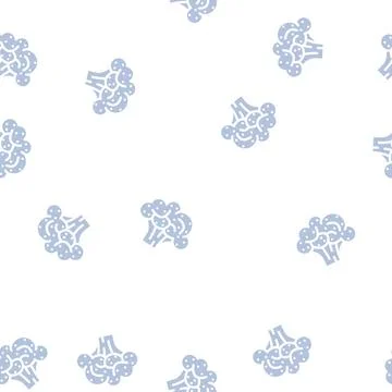 Broccoli plant glyph vector seamless pattern Stock Illustration
