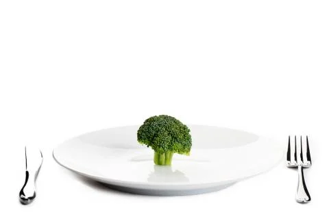 Broccoli on a plate Stock Photos