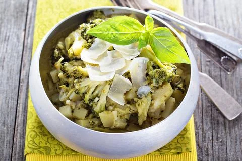 Broccoli potato stew Stock Photos