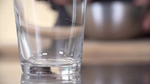 Broccoli put in an empty glass Stock Footage 84271867