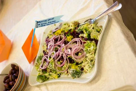 Broccoli salad Stock Photos