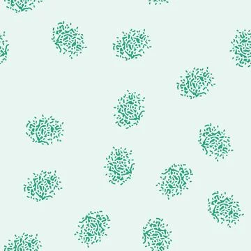 Broccoli seeds sprouting glyph seamless pattern Stock Illustration